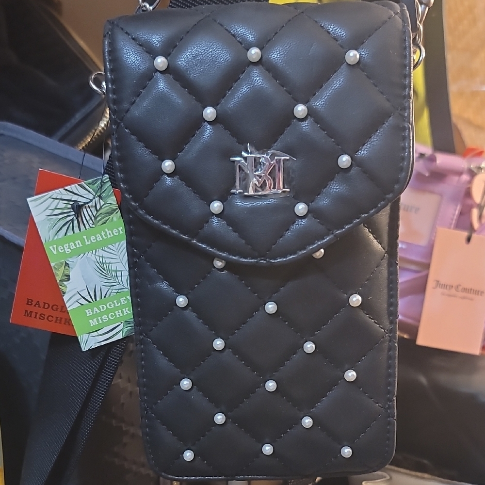 Badgley Mischka Quilted Crossbody w/Pearl Accents - Presidents Day Live